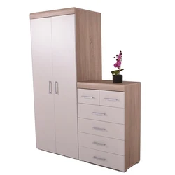 Wardrobe chest of drawers for linen and clothes in the bedroom photo