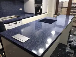 Acrylic stone countertop for kitchen photo