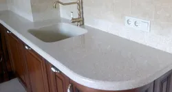 Acrylic stone countertop for kitchen photo