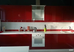 Дизайн Фартука Для Красной Кухни