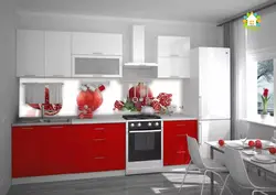 Тарҳи backsplash барои ошхона сурх