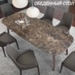 Marble table for kitchen photo