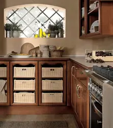 Basket In The Kitchen In The Interior