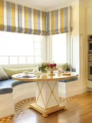 Curtains For The Corner Window In The Kitchen Photo