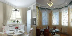 Curtains For The Corner Window In The Kitchen Photo
