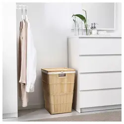 Laundry Basket In The Bathroom Photo