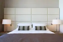 Wall panels for the bedroom photo