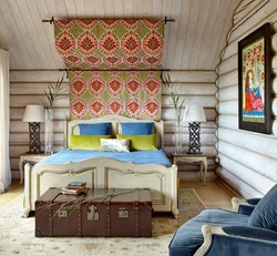 Bedroom design in Russian style