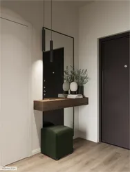Hanging console in the hallway in the interior