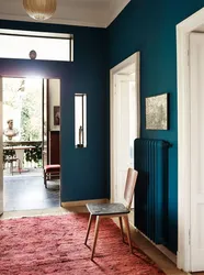 Accent Wall In The Hallway In The Interior