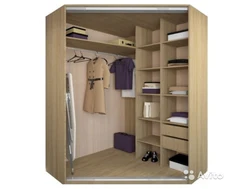 Corner dressing room in the hallway photo