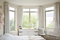 Window sill in bedroom design