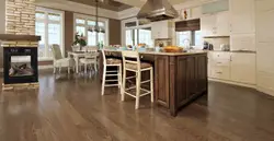 Kitchen with wood floor interior