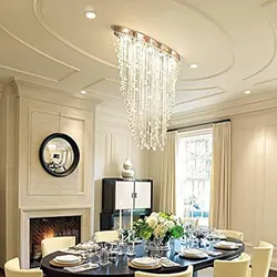 Chandelier for the kitchen living room in a modern style photo