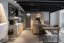 Ada dizaynı ilə loft mətbəxi