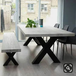 Loft style table for the kitchen photo