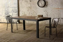 Loft style table for the kitchen photo