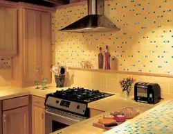 Wallpaper like tiles for the kitchen photo