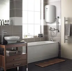 Boiler in the bathroom interior