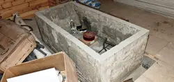 Ванна з цэглы і пліткі сваімі рукамі фота