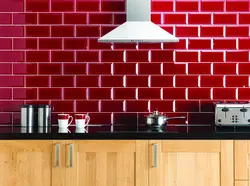 Brick-look wall panels for the kitchen photo