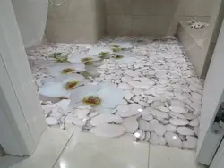 Banyoda epoksi döşəmələrin fotoşəkili