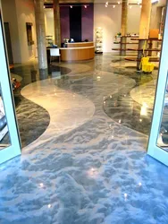 Photo of epoxy floors in the bathroom
