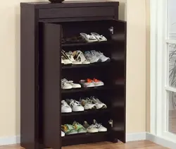 Shoe cabinet in the hallway photo