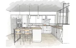 Kitchen design with island dimensions