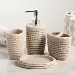 Soap dish in the bathroom interior