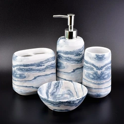 Soap dish in the bathroom interior