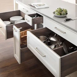 Kitchens with drawers photos