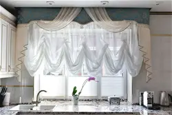 Austrian Curtain For The Kitchen Interior Photo