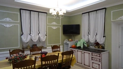 Austrian Curtain For The Kitchen Interior Photo