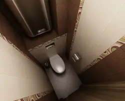 Mənzil fotoşəkilində kiçik tualetlər üçün tualetlər