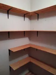 How to make shelves in a dressing room with your own hands photo