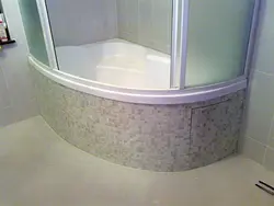 Corner screens for bathroom photo
