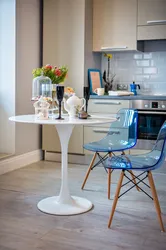 Chairs in the kitchen interior real photos