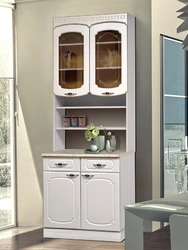 Floor-mounted kitchen cabinets for dishes photo