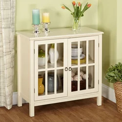 Floor-mounted kitchen cabinets for dishes photo