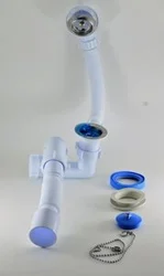 Bathroom siphon with overflow photo