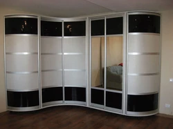 Corner Sliding Wardrobe In The Bedroom Photo