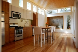 Frame house kitchen design