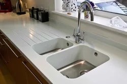 Photo of a built-in sink in the kitchen