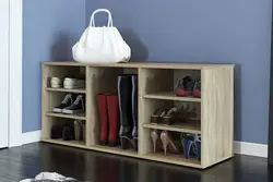 Photo of a shoe rack for the hallway with your own hands