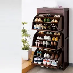 Photo of a shoe rack for the hallway with your own hands