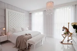 White Tulle In The Bedroom Interior