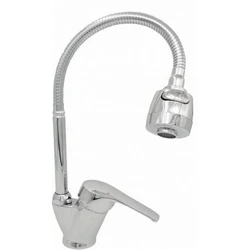 Kitchen faucet with flexible spout photo