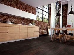 Kitchen design dark laminate