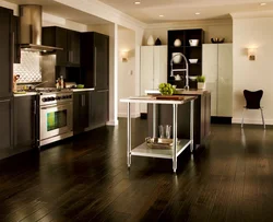 Kitchen design dark laminate